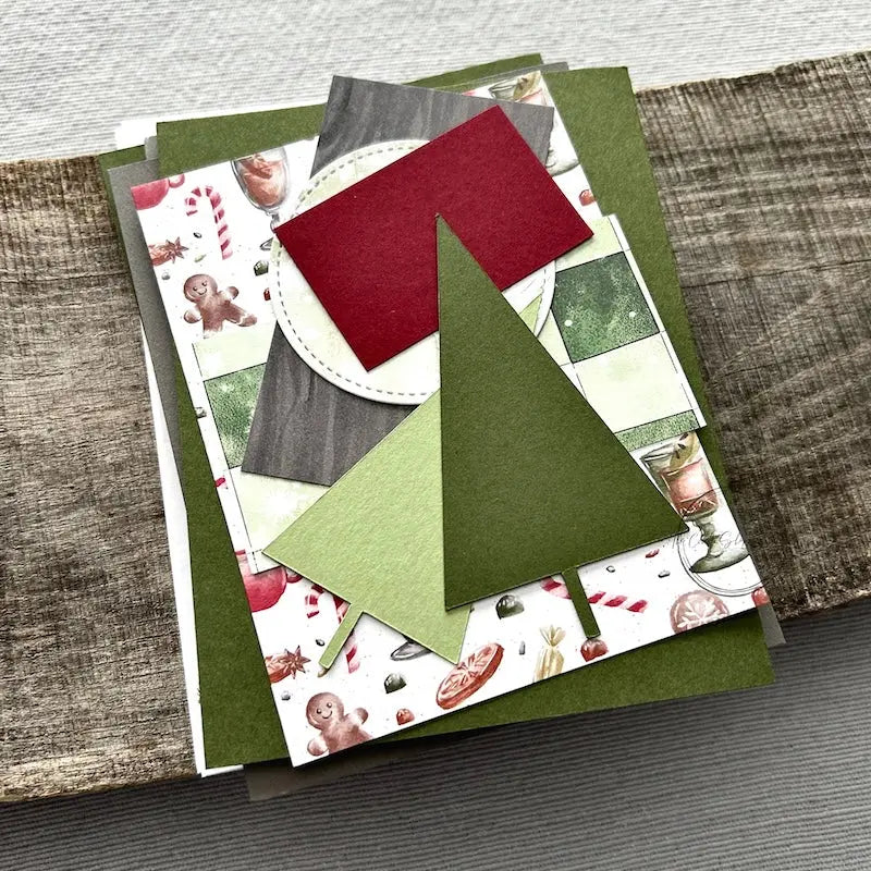 All of the card pieces are laying on top of cards. Everything comes cut and ready for assembly.