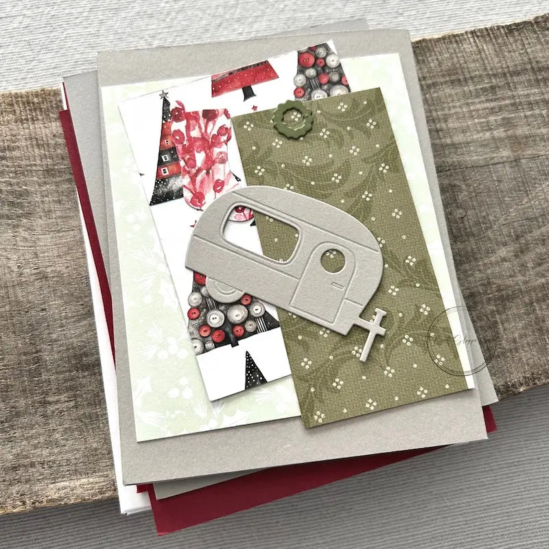 All of the card pieces are laying on top of cards. Everything comes cut and ready for assembly.