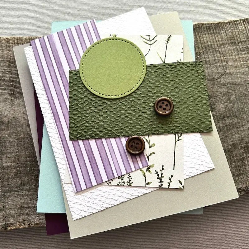 All of the card pieces are laying on top of cards. Everything comes cut and ready for assembly.