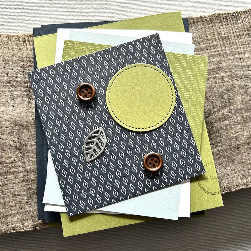 All of the card pieces are laying on top of cards. Everything comes cut and ready for assembly