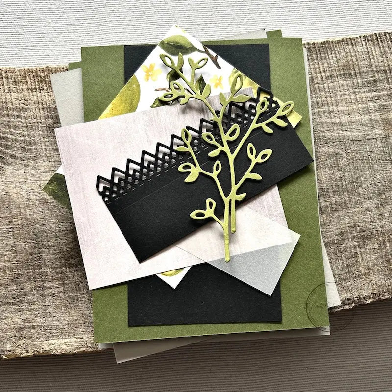 All of the card pieces are laying on top of cards. Everything comes cut and ready for assembly.