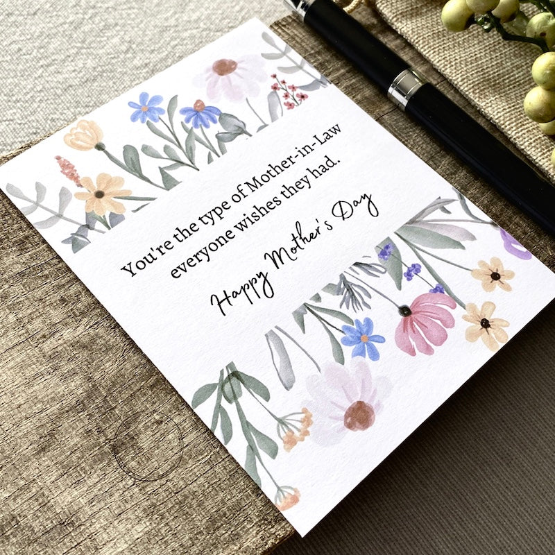 Mother in Law Greeting Card | Mother's Day and Birthday Card