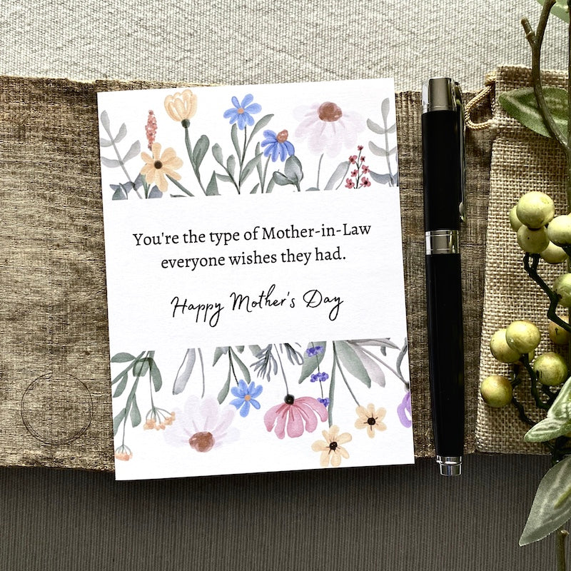 Mother in Law Greeting Card | Mother's Day and Birthday Card