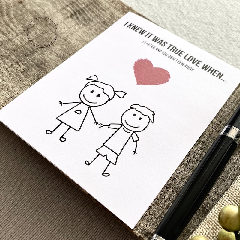 Greeting Card for Anniversary | Sarcastic Valentine's Day Card