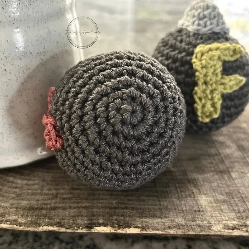 A close up of the bottom of the F Bomb to show the stitches that are used.