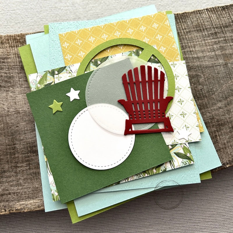 All of the card pieces are laying on top of cards. Everything comes cut and ready for assembly