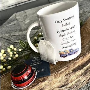Fall Mug for Thanksgiving | Ceramic Mug for Tea and Coffee