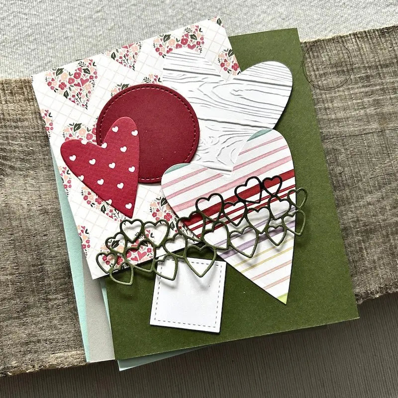 All of the card pieces are laying on top of cards. Everything comes cut and ready for assembly.
