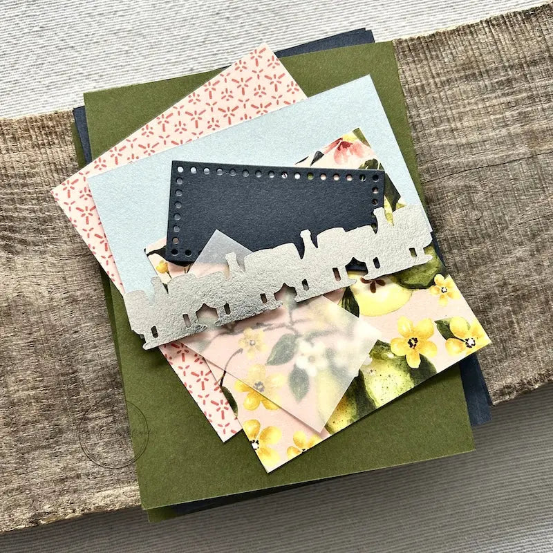 All of the card pieces are laying on top of cards. Everything comes cut and ready for assembly.