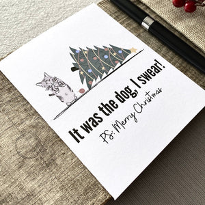 Funny Cat Christmas Card | Sarcastic Holiday Greeting Card