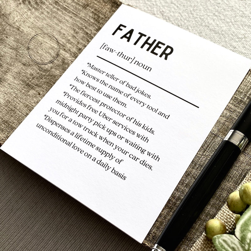 Fathers Day Card | Birthday Greeting for Dad| Card for Papa and Grandfather