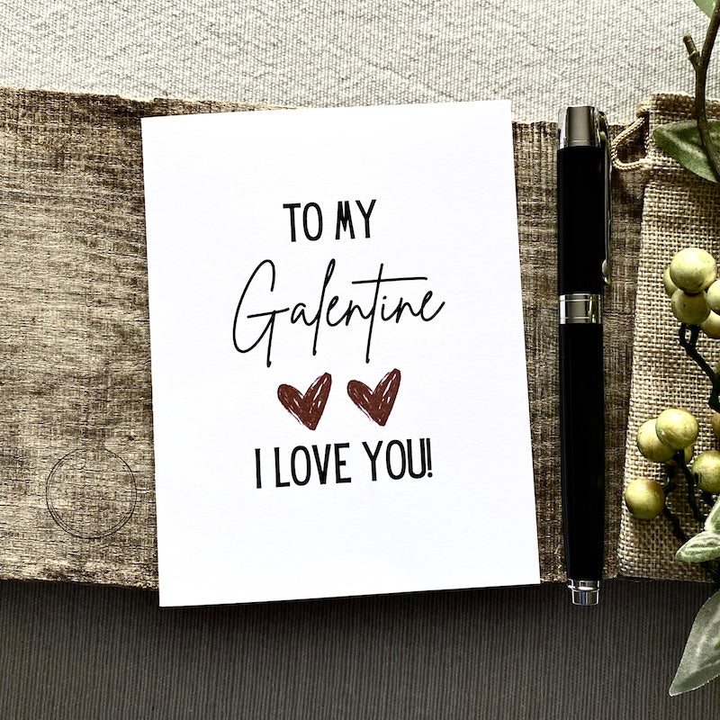 Galentines Day Card | Valentine for Best Friend | Unique Notecard