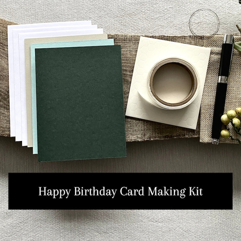 Happy Birthday Card Making Set | Adult DIY Craft Kit
