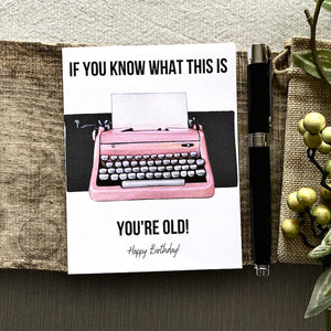 Old Age Funny Birthday Card | Over the Hill Sarcastic Joke