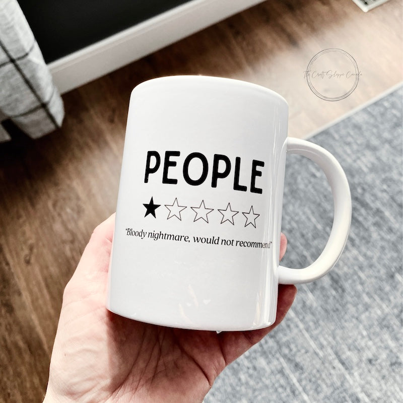 Ceramic Mug for Introverts | Anti Social Coffee Tea Cup | Sarcastic Kitchen Decor