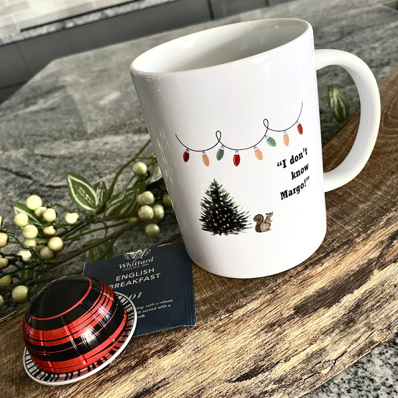 Seasonal Ceramic Mug | Funny and Festive Coffee Cup | Coffee Bar Accessories