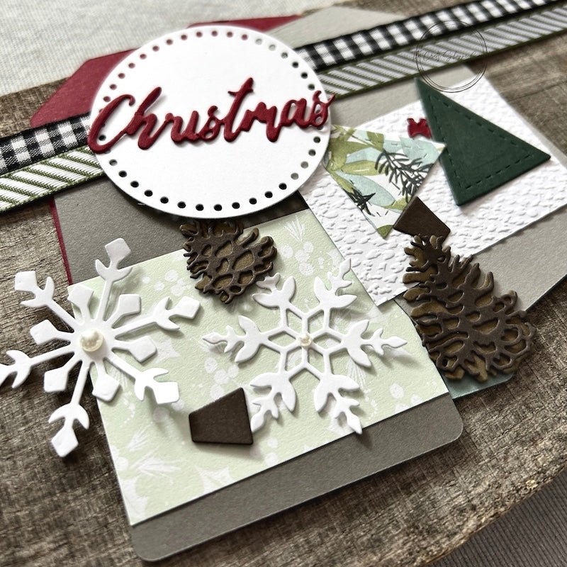 All of the tag pieces are laying on top of gift tags. Everything comes cut and ready for assembly - The Craft Shoppe Canada