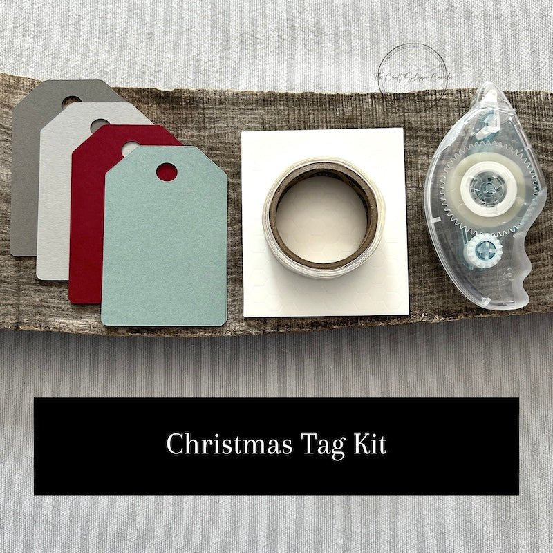 A Christmas gift tag making kit with pre-cut tags, special adhesives, and printed assembly instructions. Each tag is made with 80 lb. cardstock and measures 2 3/4" x 4" - The Craft Shoppe Canada