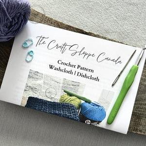 Crochet Kit | Washcloth/Dishcloth - The Craft Shoppe Canada