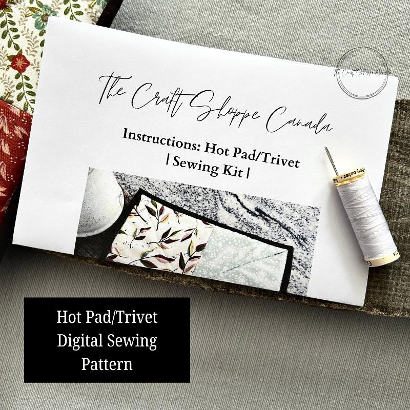 Digital Sewing Pattern | Hot Pad/Trivet for Kitchen - The Craft Shoppe Canada