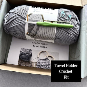 DIY Crochet Kit | Tea Towel Holder Project | Learn to Crochet Craft Box - The Craft Shoppe Canada