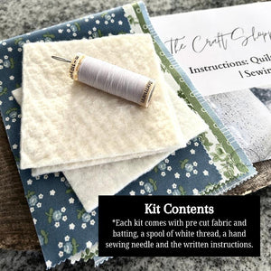 DIY Sewing Kit with Instructions | Quilted Coaster Set | Complete Project Kit - The Craft Shoppe Canada