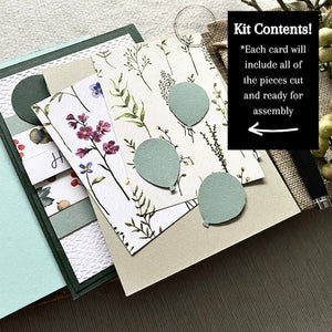 Kit contents include: 4 envelopes, special adhesives, and instructions, to add a personal touch to celebrate birthdays. - The Craft Shoppe Canada