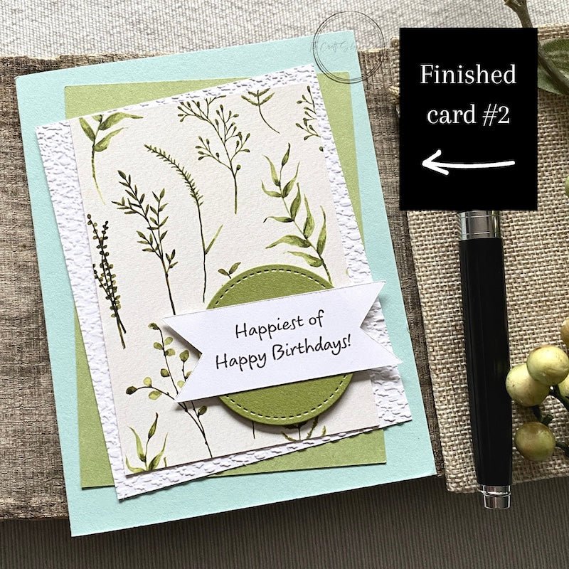 Happy Birthday Card Making Set | Adult DIY Craft Kit - The Craft Shoppe Canada