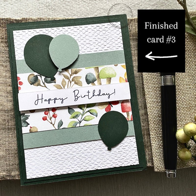 Happy Birthday Card Making Set | Adult DIY Craft Kit - The Craft Shoppe Canada