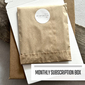 Monthly Subscription Box - Handmade Greeting Cards - The Craft Shoppe Canada