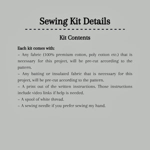 A detailed list of what's included in your sewing kit - The Craft Shoppe Canada