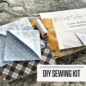 DIY Corner Bookmark Sewing Kit – Includes fabric, thread, needle, and step-by-step instructions - The Craft Shoppe Canada