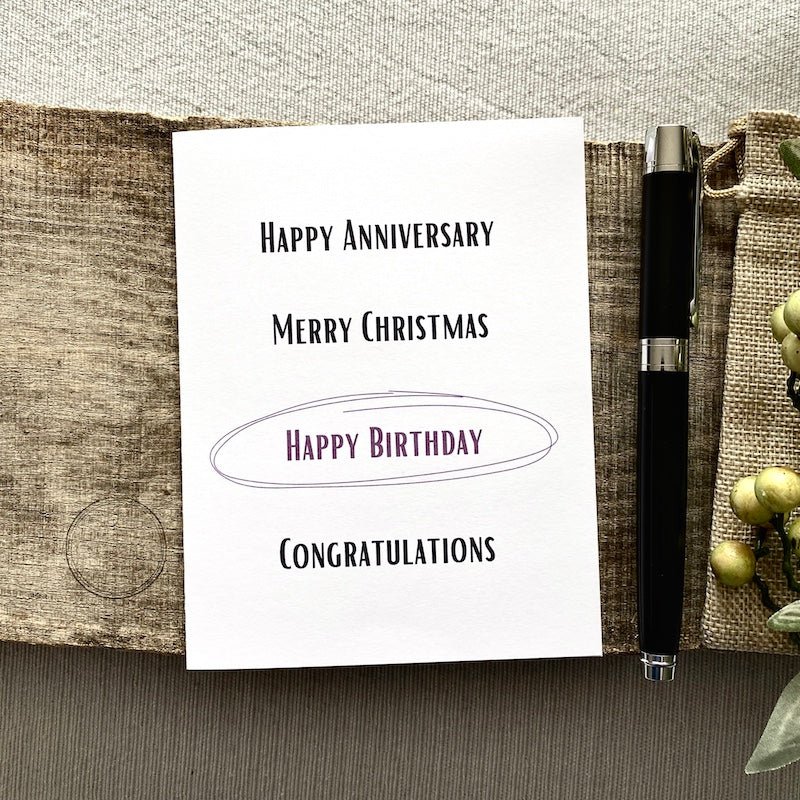All Occasion Card | Funny Personalized Greeting Card - The Craft Shoppe Canada