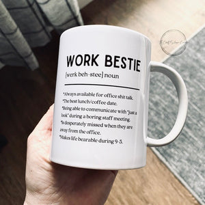 Coworker Mug | Funny Work Bestie Gift | Sarcastic Ceramic Mug - The Craft Shoppe Canada
