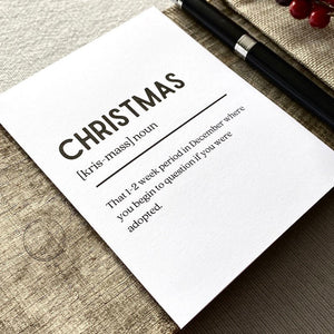 Family Christmas Greetings | Funny and Sarcastic Card | Tis the Season - The Craft Shoppe Canada