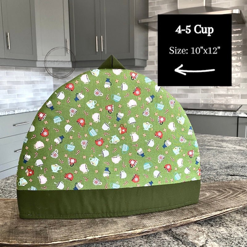 Tea Cozy | Christmas Cup Tea Coffee Cozy - The Craft Shoppe Canada